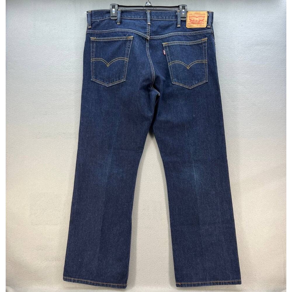 Levi's 517 Men's Bootcut Jeans Size W38 L30 Dark Denim Wash - Picture 2 of 12